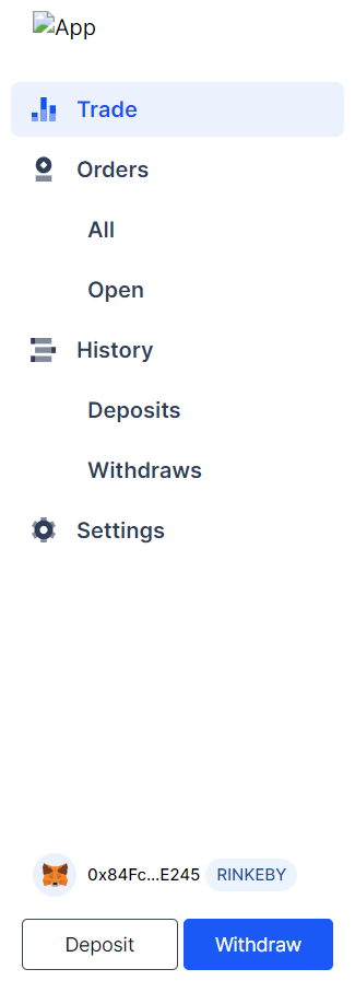 Sidebar After Connecting The Wallet