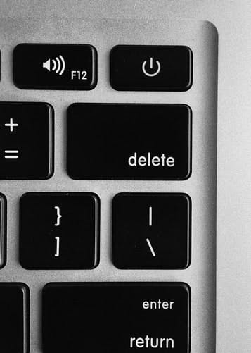 delete power return button on macbook