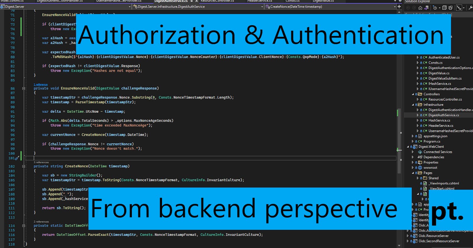 Authorization & Authentication from backend perspective pt1