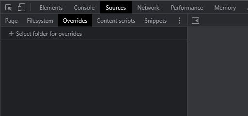 overrides select folder