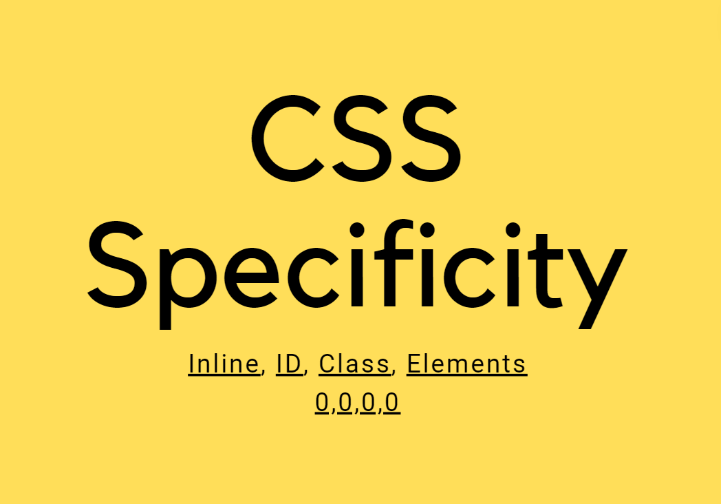 Specificity in CSS