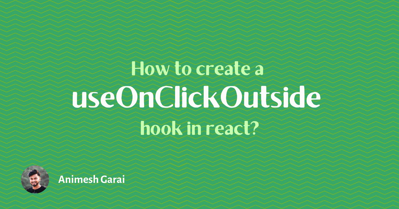 How to create a reusable useOnClickOutside hook in react?