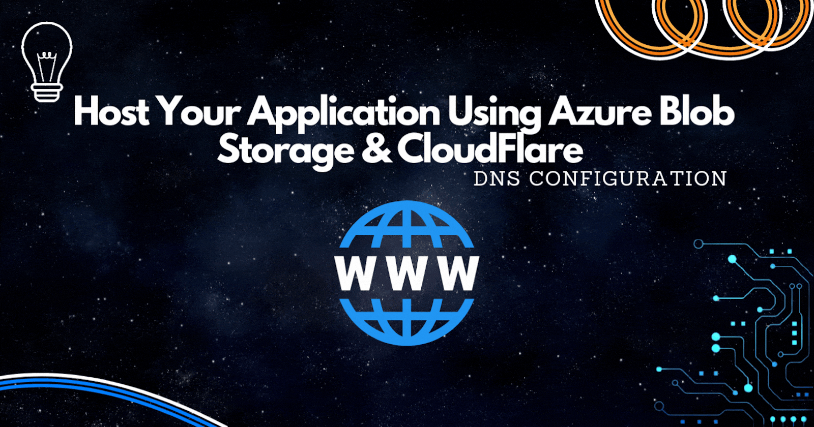 Host Your Application Using Azure Blob Storage & CloudFlare | DNS Configuration