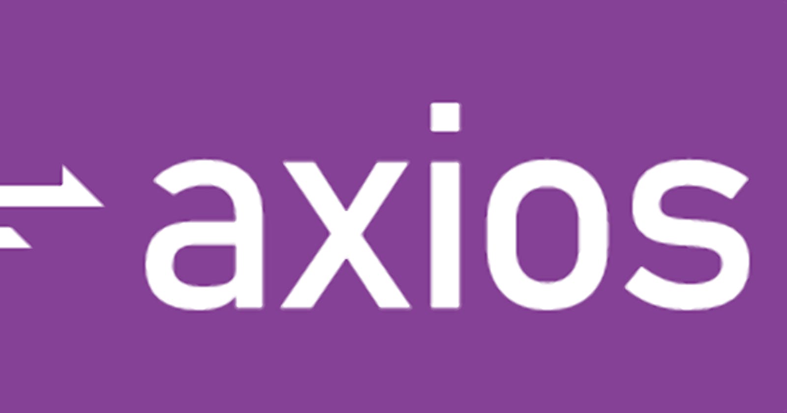 Creating an API resource file using axios