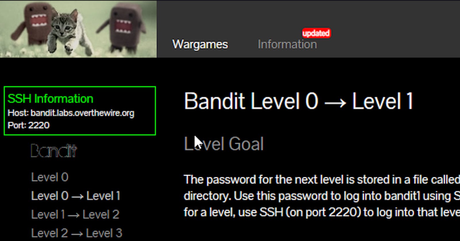 Solving OverTheWire Bandit 0-15