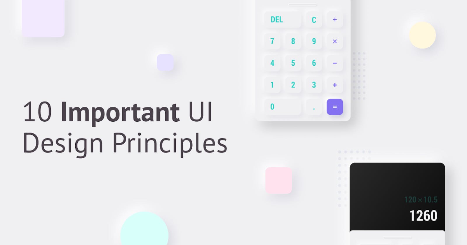10 Important UI design principles