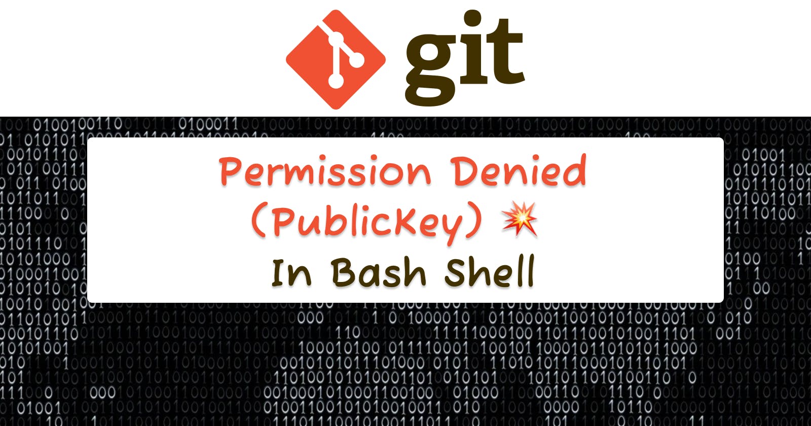 Fixing Git Permission Denied (Public Key) in Bash Shell [Windows]