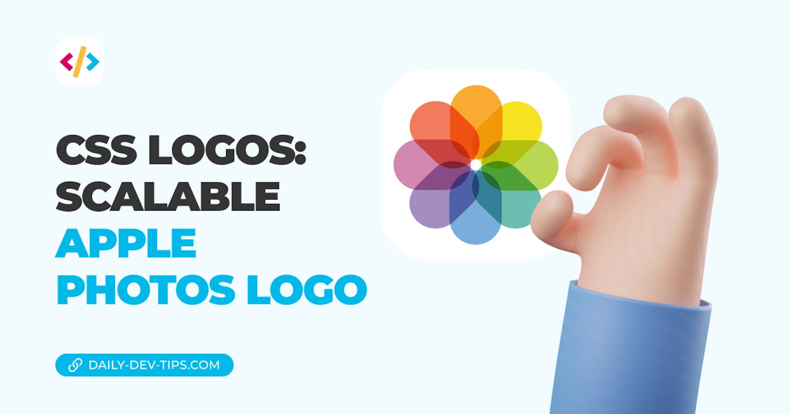 CSS Logos: Scalable Apple Photos logo