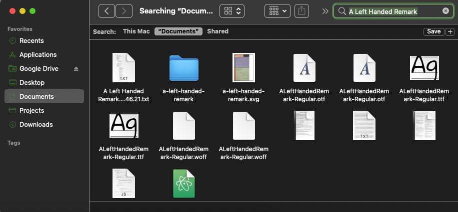 Mac interface example
