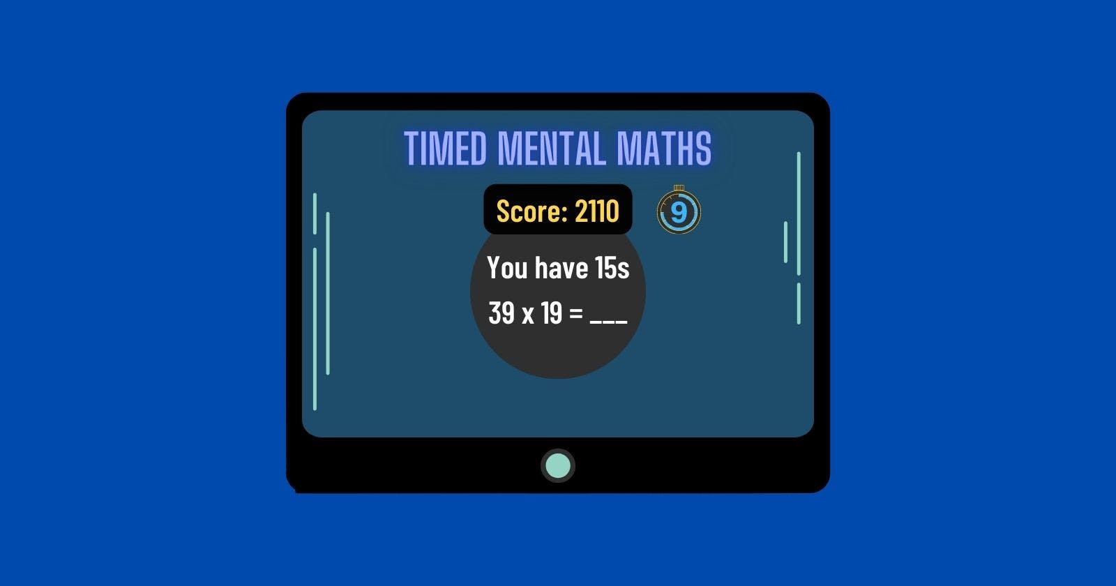 Timed Mental Maths Game