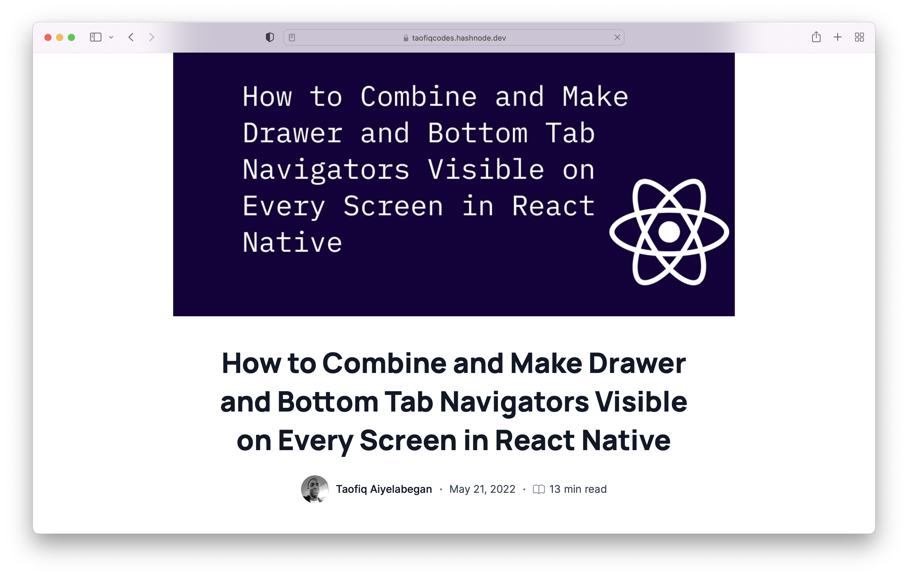 How to Combine and Make Drawer and Bottom Tab Navigators Visible on Every Screen in React Native