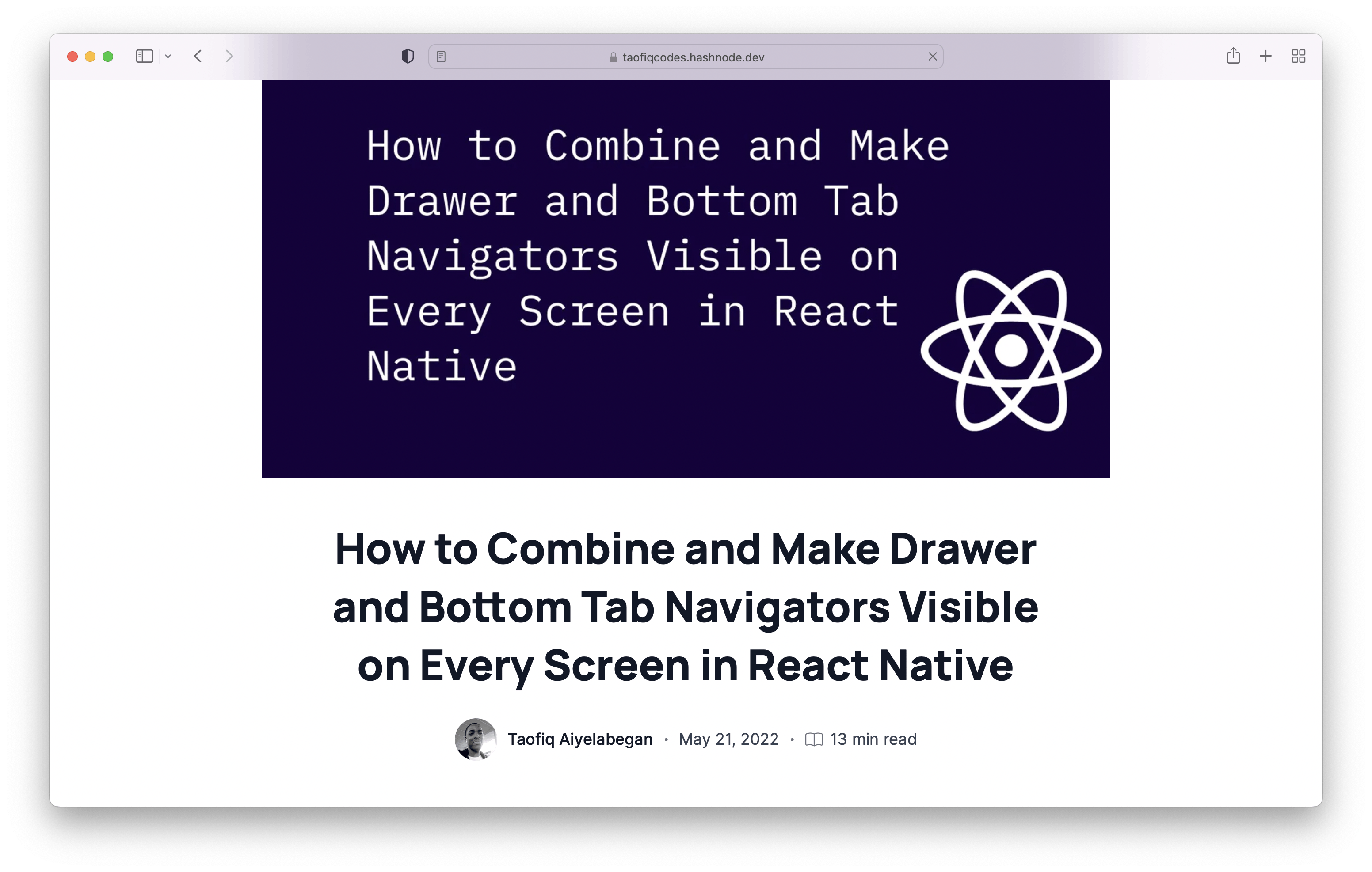 How to Combine and Make Drawer and Bottom Tab Navigators Visible on Every Screen in React Native