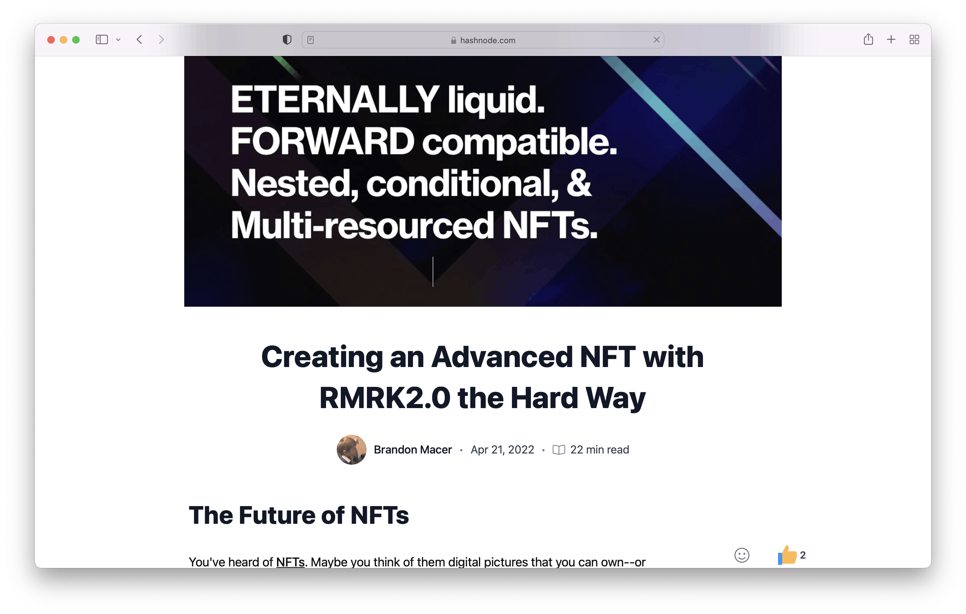 Creating an Advanced NFT with RMRK2.0 the Hard Way