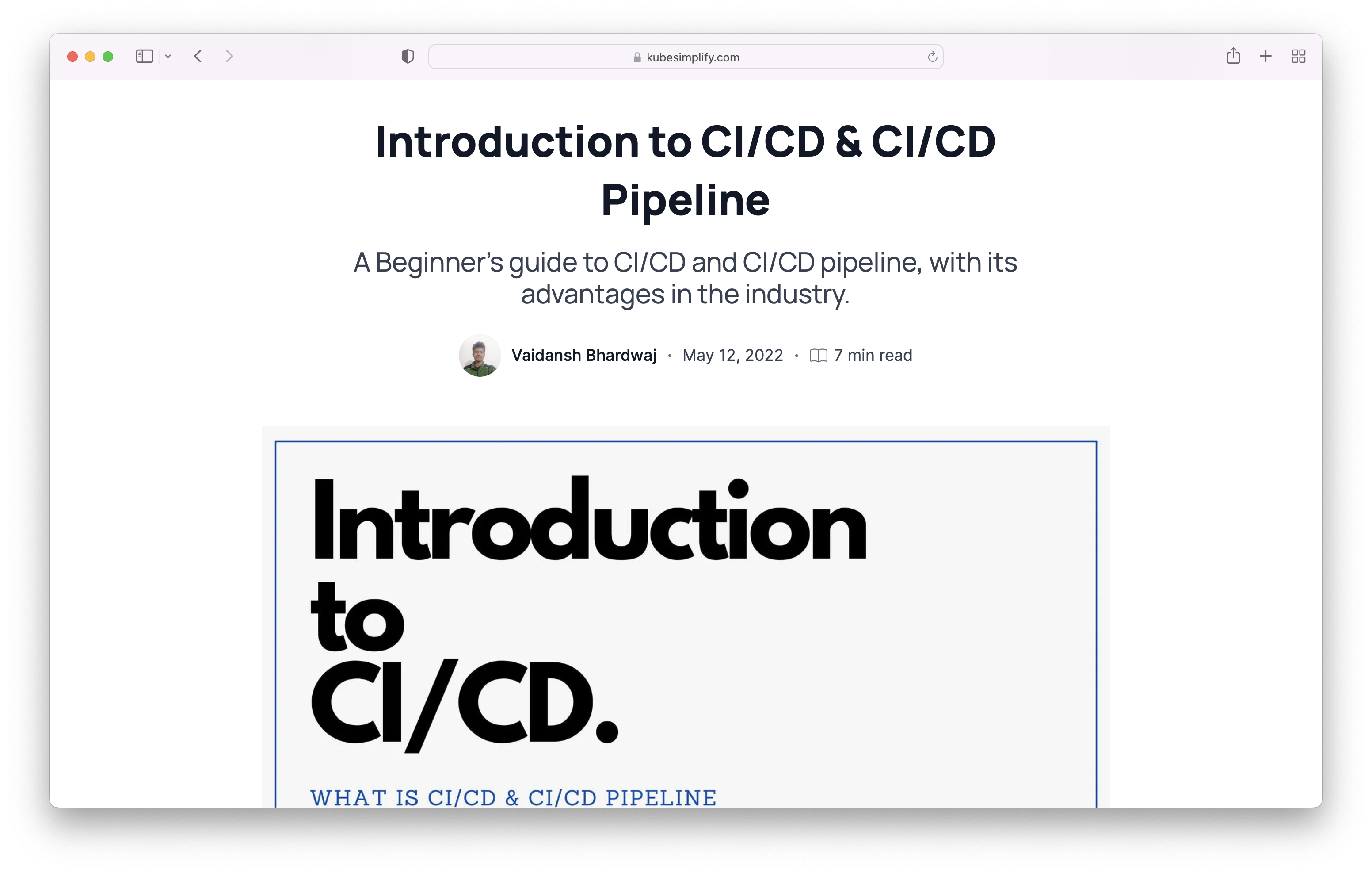 Introduction to CI/CD & CI/CD Pipeline