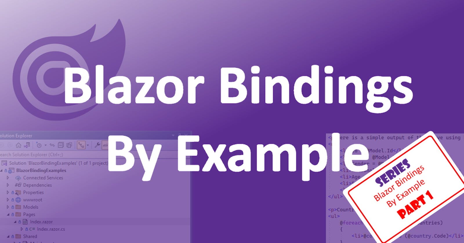 Blazor Bindings By Example - Part 1