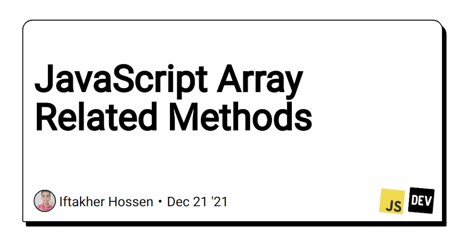 Array Related Methods (JavaScript)