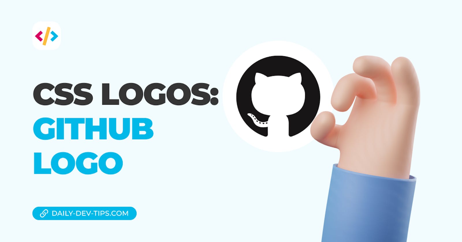 CSS Logos: GitHub logo
