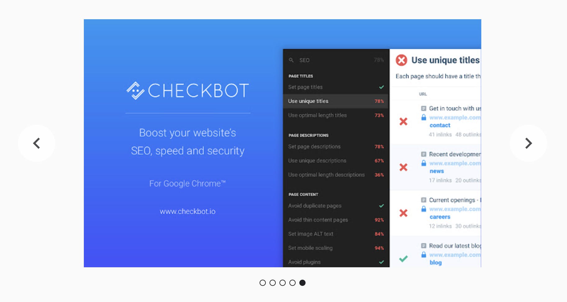 Checkbot Chrome Extension