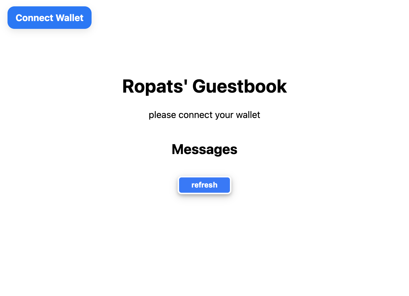 Guestbook Frontend Preview