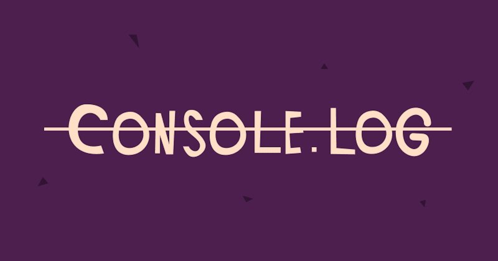 Say Goodbye to console.log from Production environment