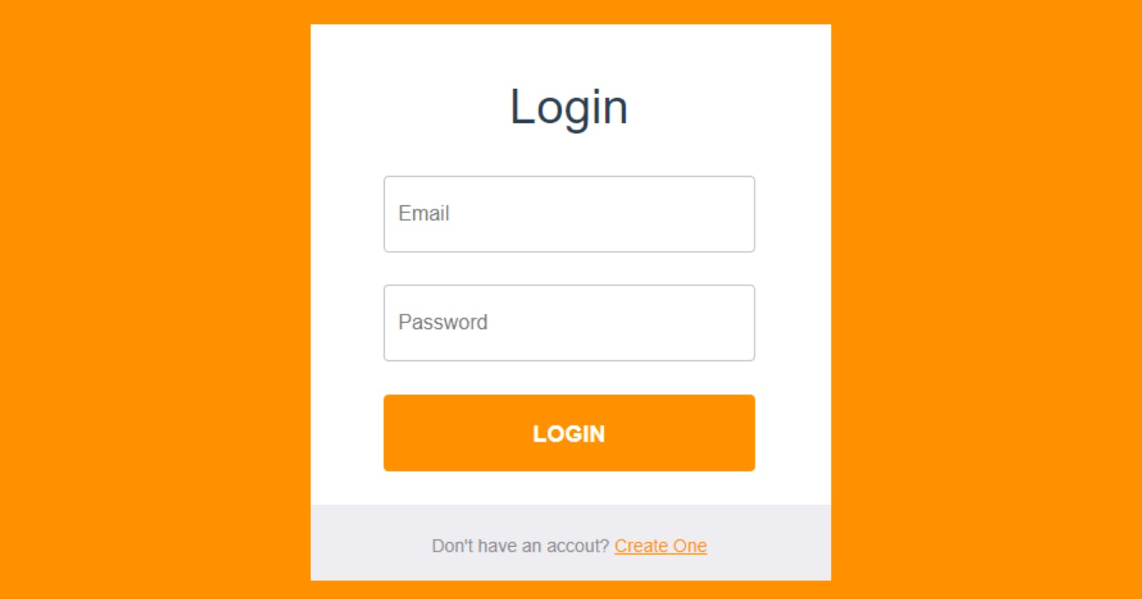 Simple Login Page in HTML and CSS