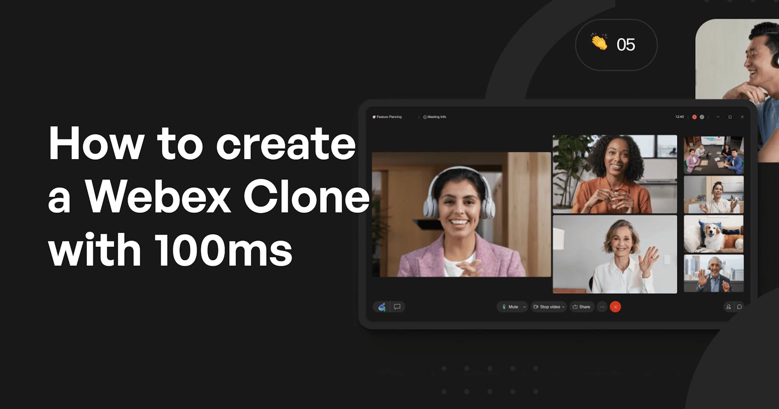 How to create a Webex Clone With 100ms