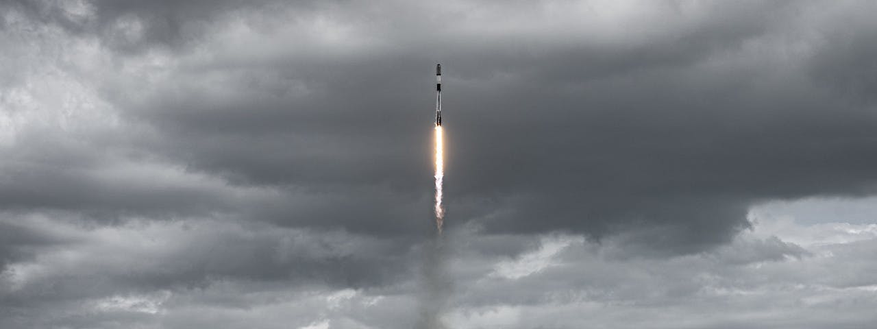 Watch out for stormy clouds ahead - photo by SpaceX