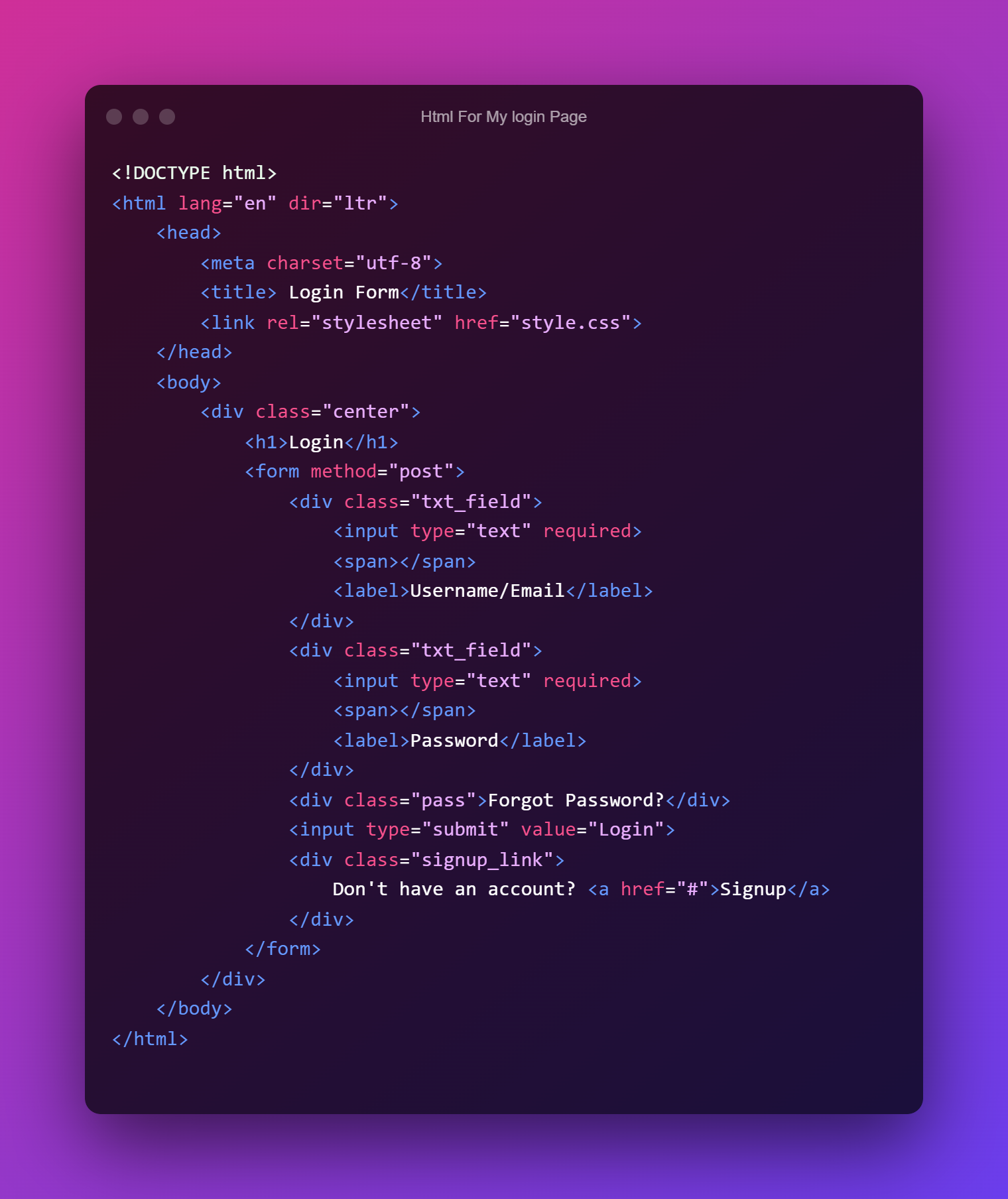 Html For My login Page.png
