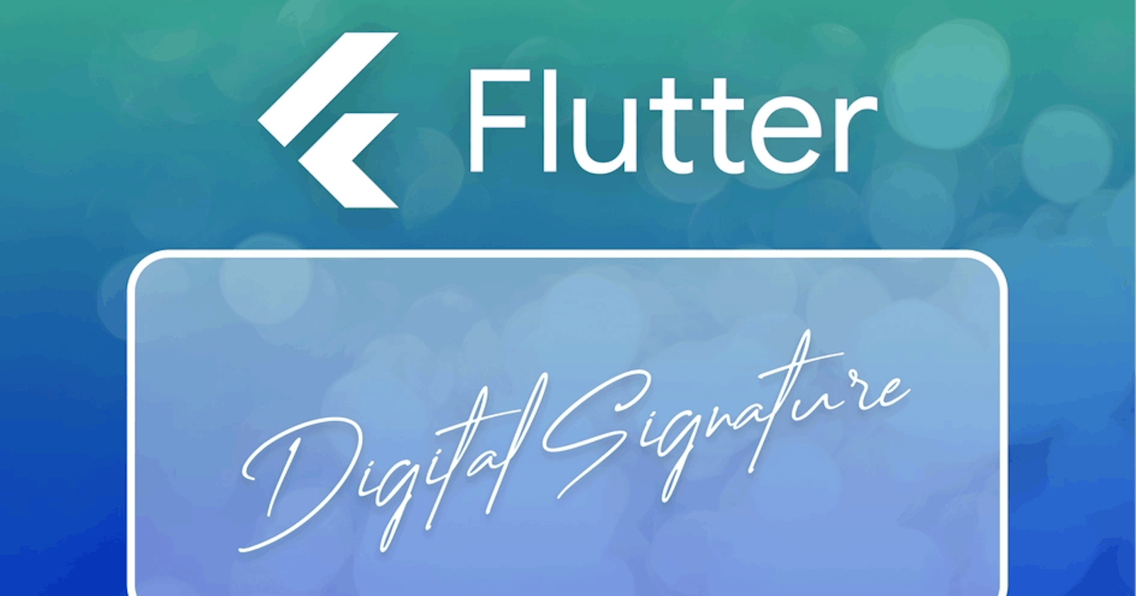 Building a digital Signature pad and Signature Images with Flutter