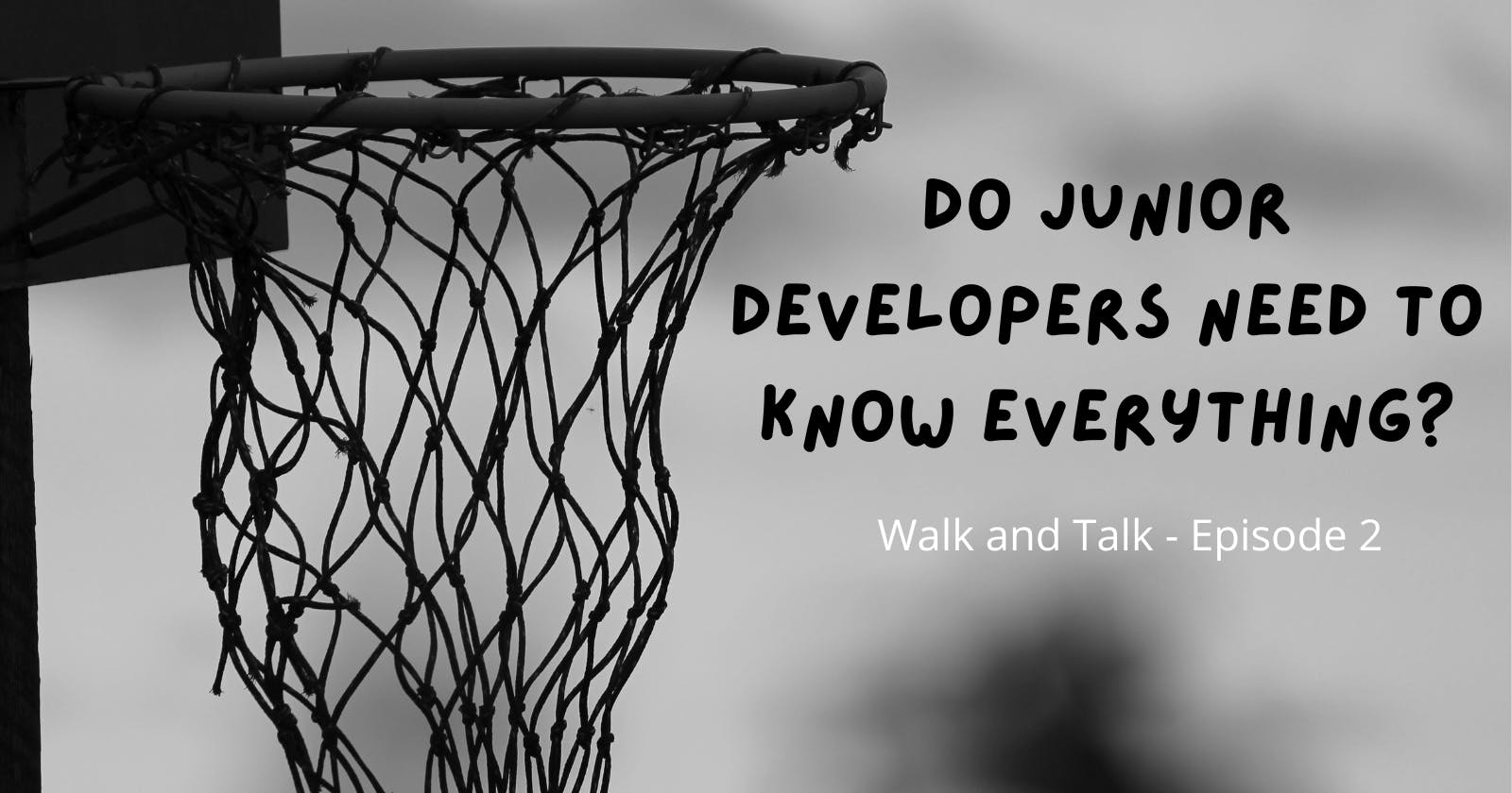 Do junior developers need to know everything?