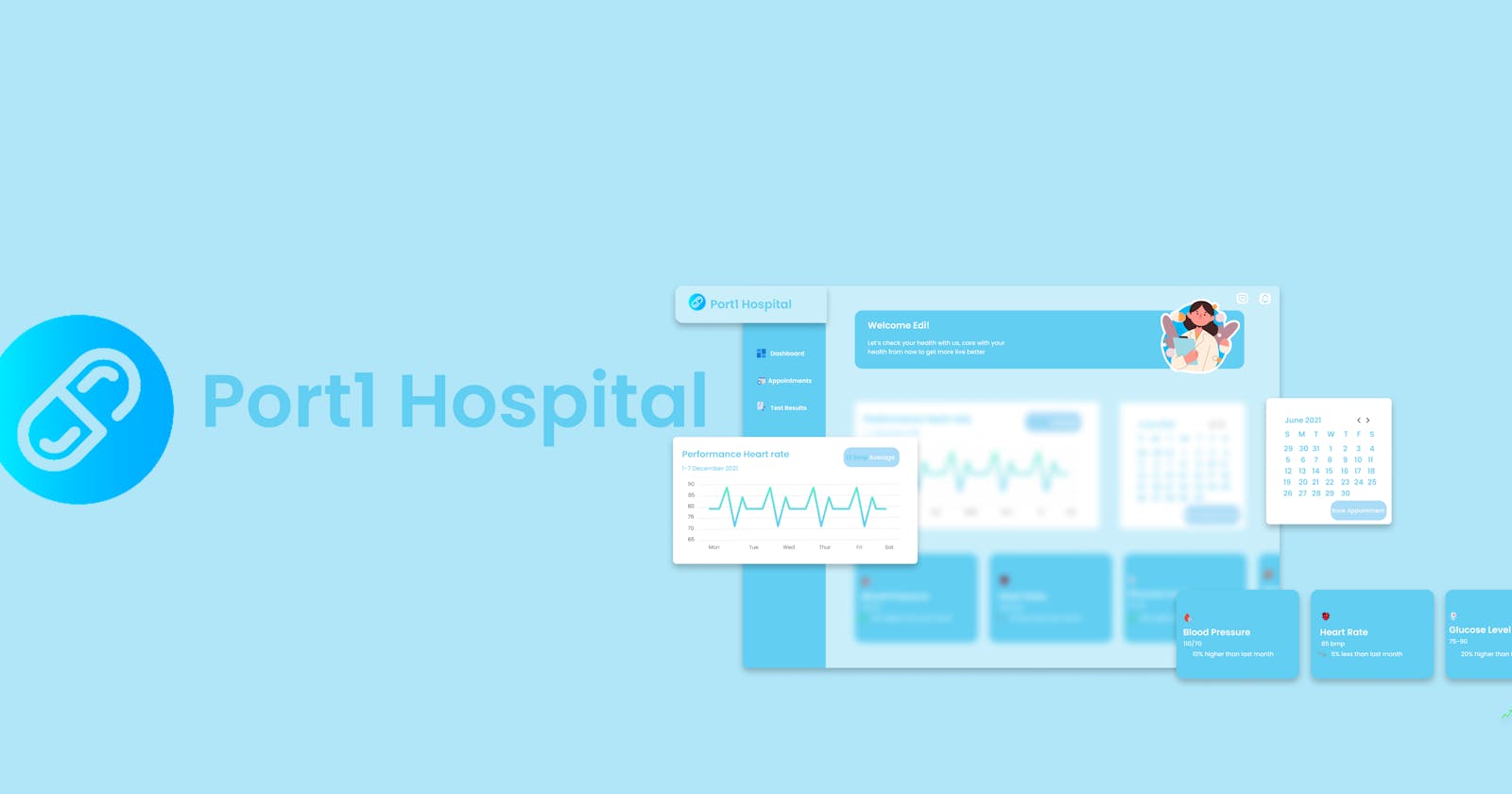Health Monitor Analytics Dashboard (Port 1 Hospital)