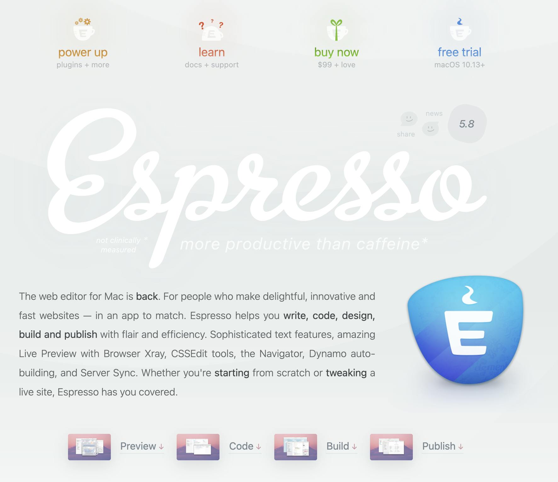 Expresso Text Editor Homepage