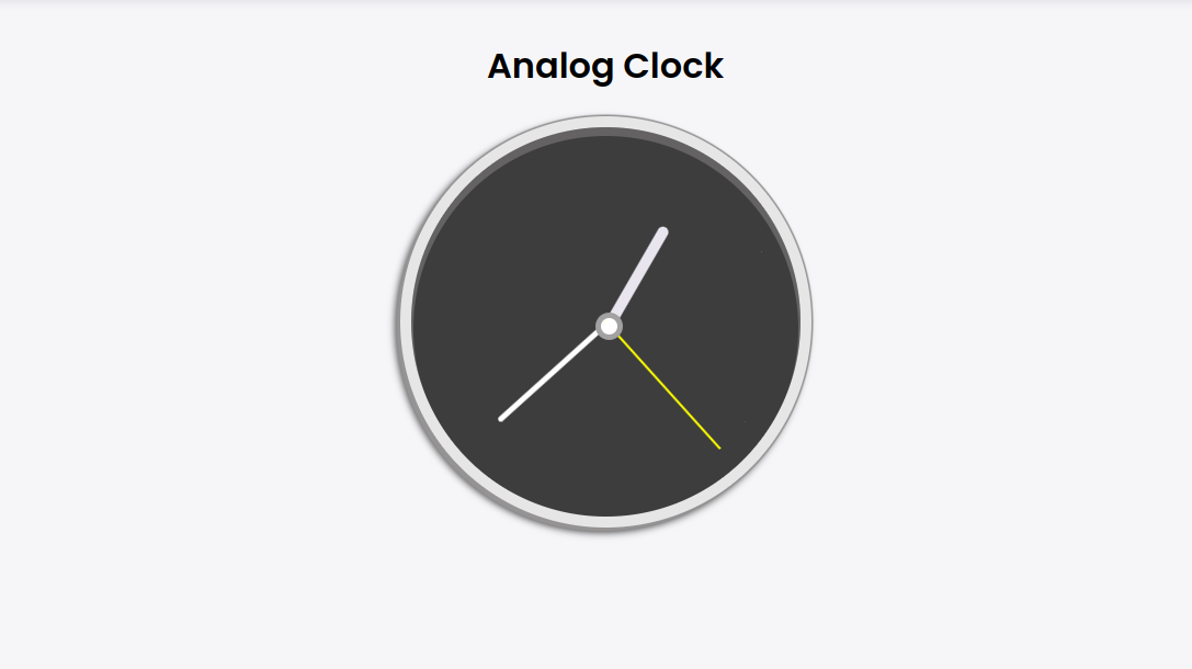 How to create an Analog clock using React?