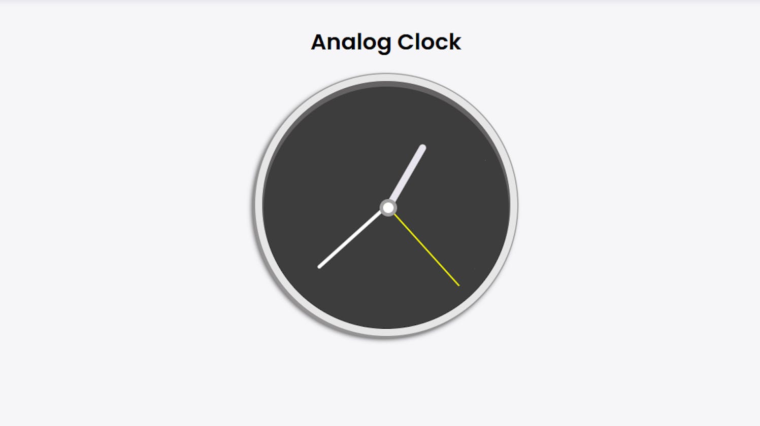 How to create an Analog clock using React?
