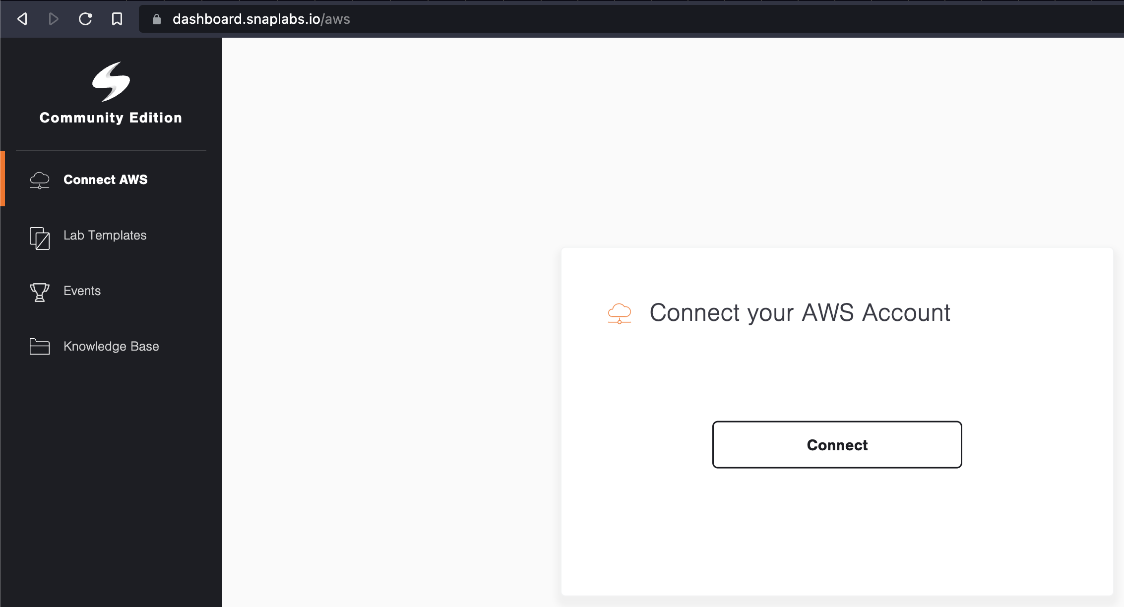 snaplabs aws connection