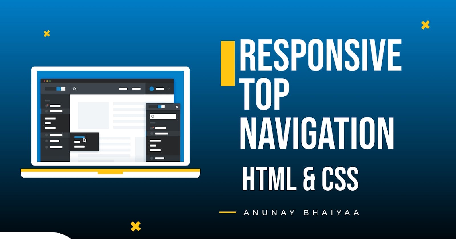 How To Create An Responsive Navigation Bar Using HTML & CSS