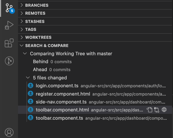 How To Compare Different Branches In Visual Studio Code