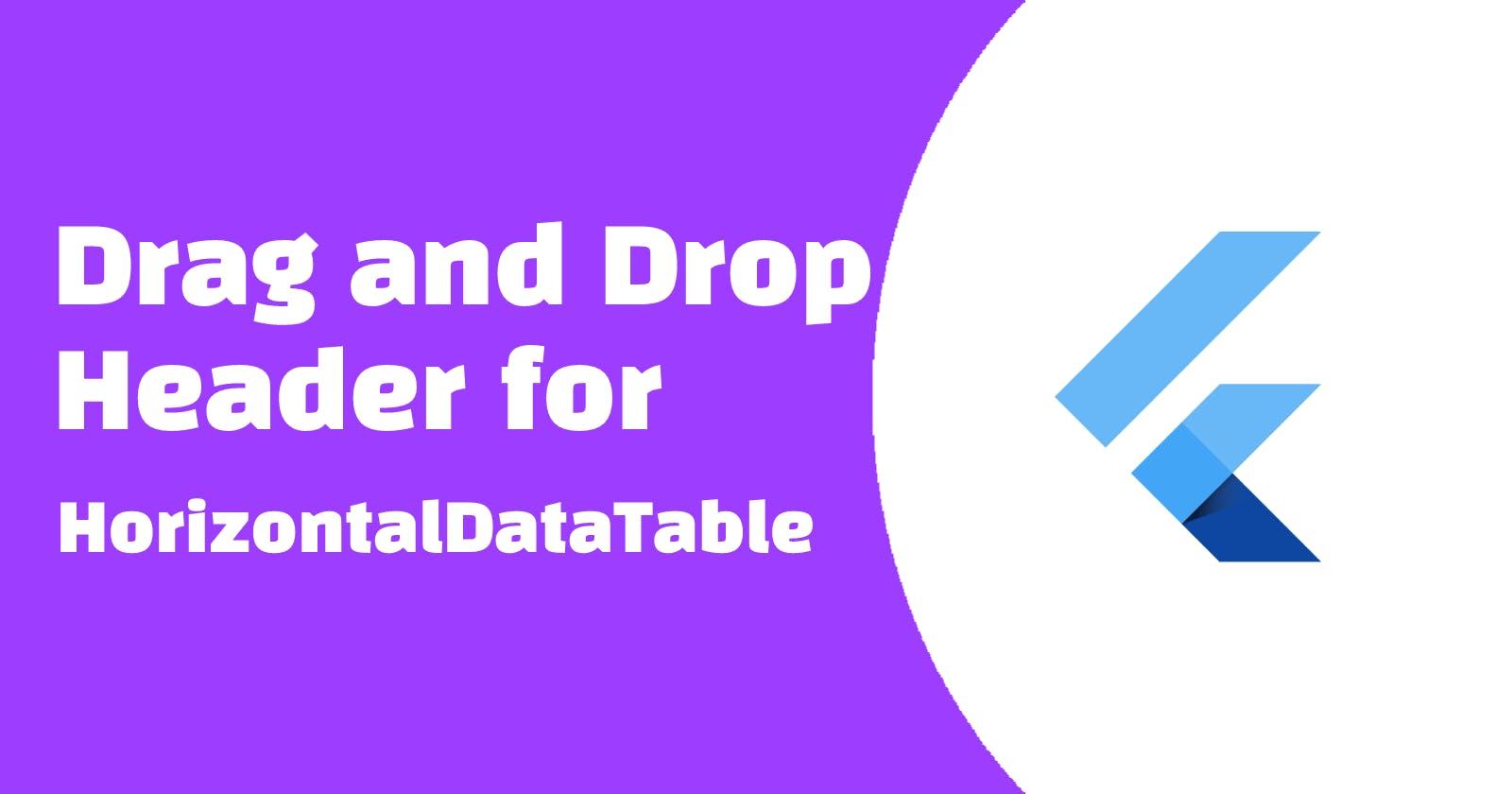 Drag and Drop Header for HorizontalDataTable