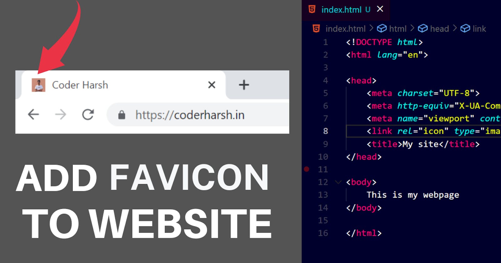 How to add a favicon to website