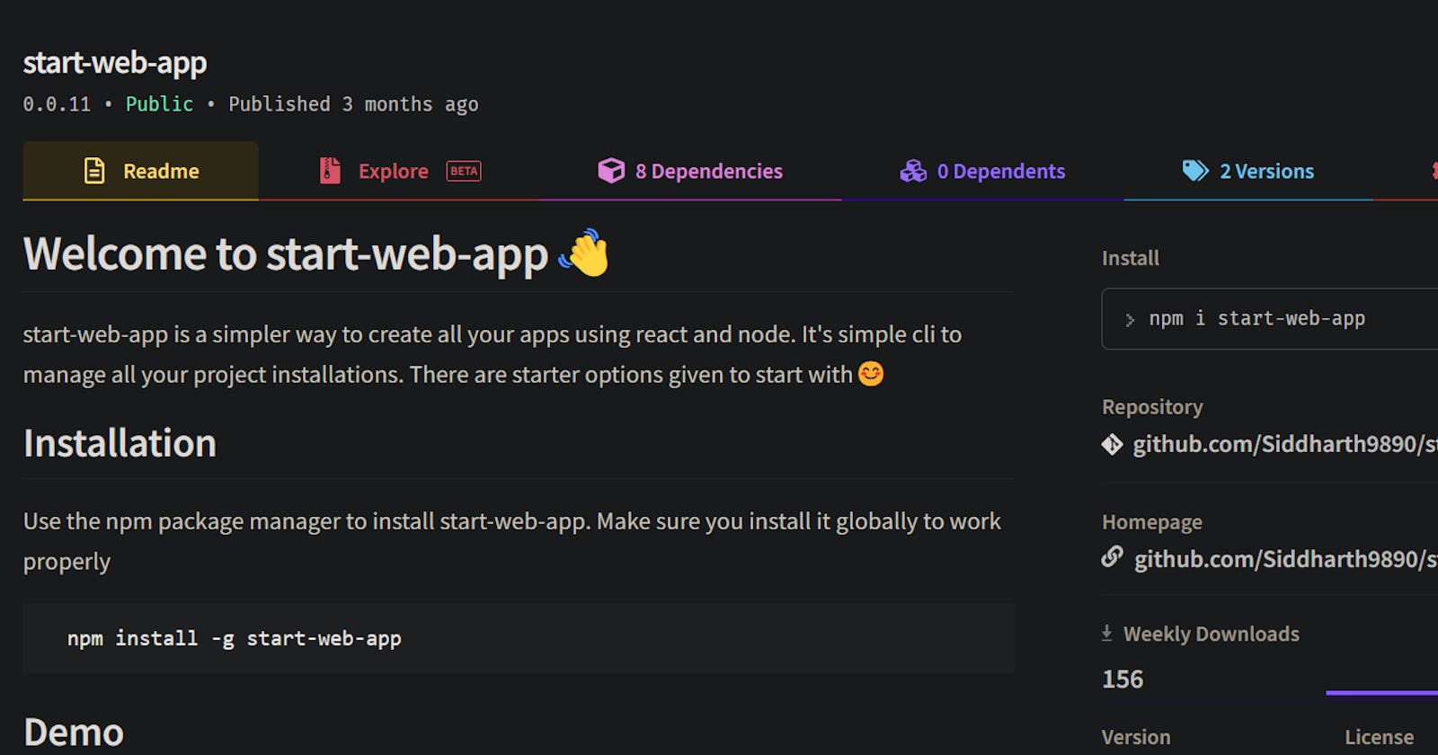 Start-web-app v2.0 You want tailwind support let's get it