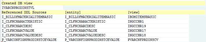 ABAP Catalog View Name and the Where-Used DDL sources