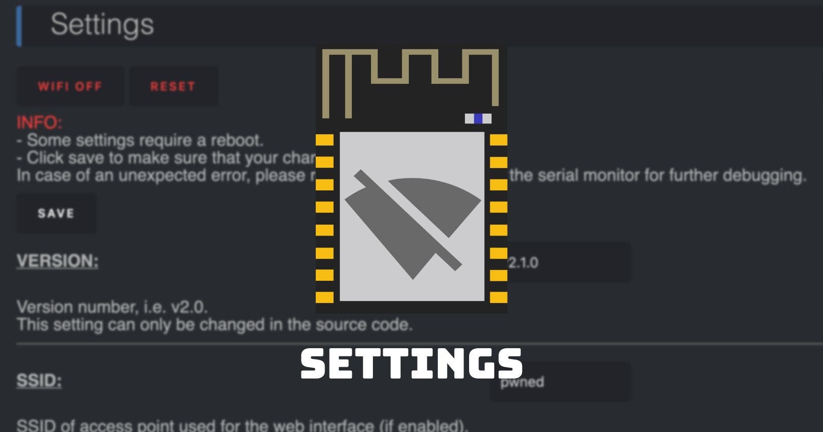 Deauther Settings Explained
