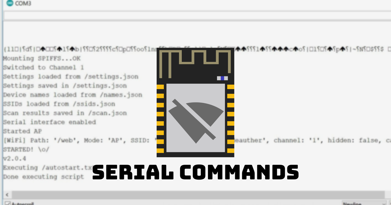 Deauther Serial Interface Explained