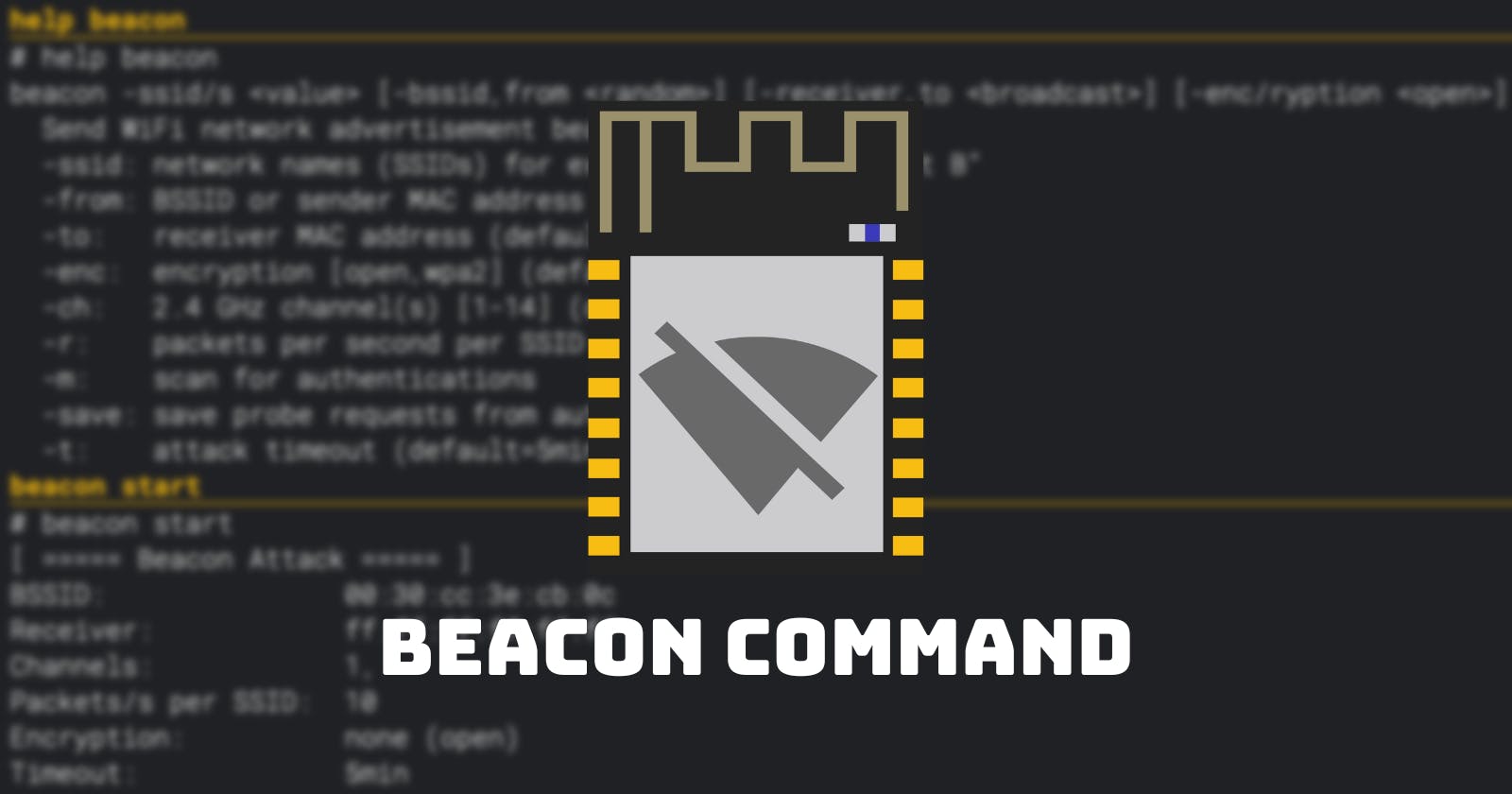 Deauther V3 Tutorial: Beacon Command