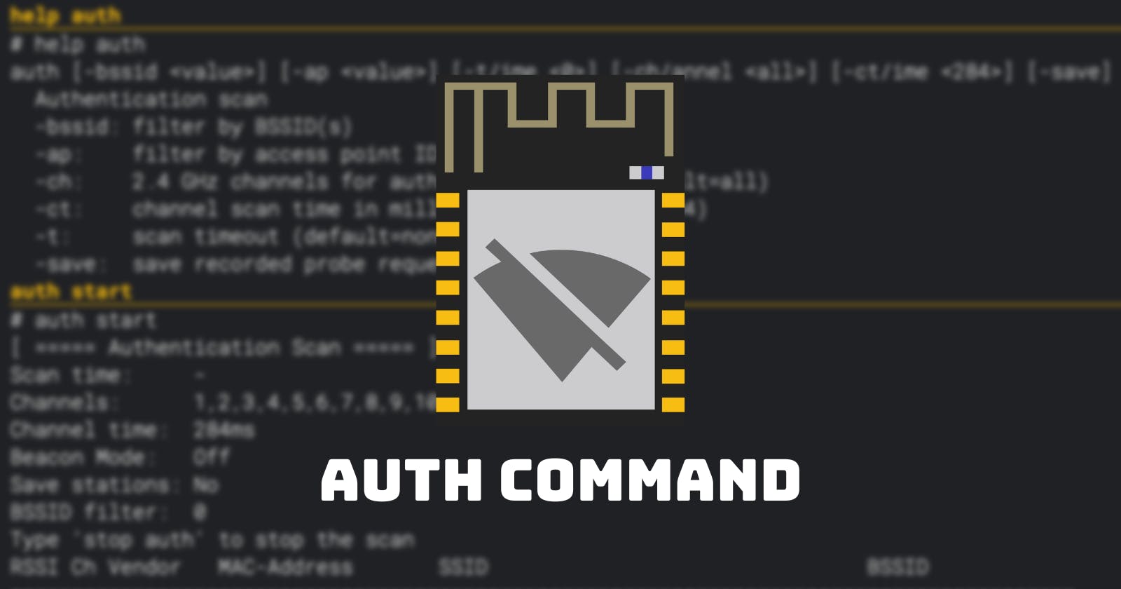 Deauther V3 Tutorial: Auth Command