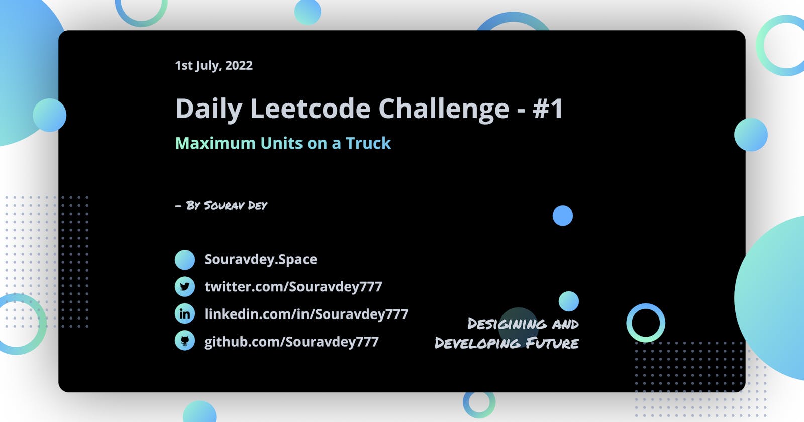 LeetCode Question - 1710. Maximum Units on a Truck 🚛