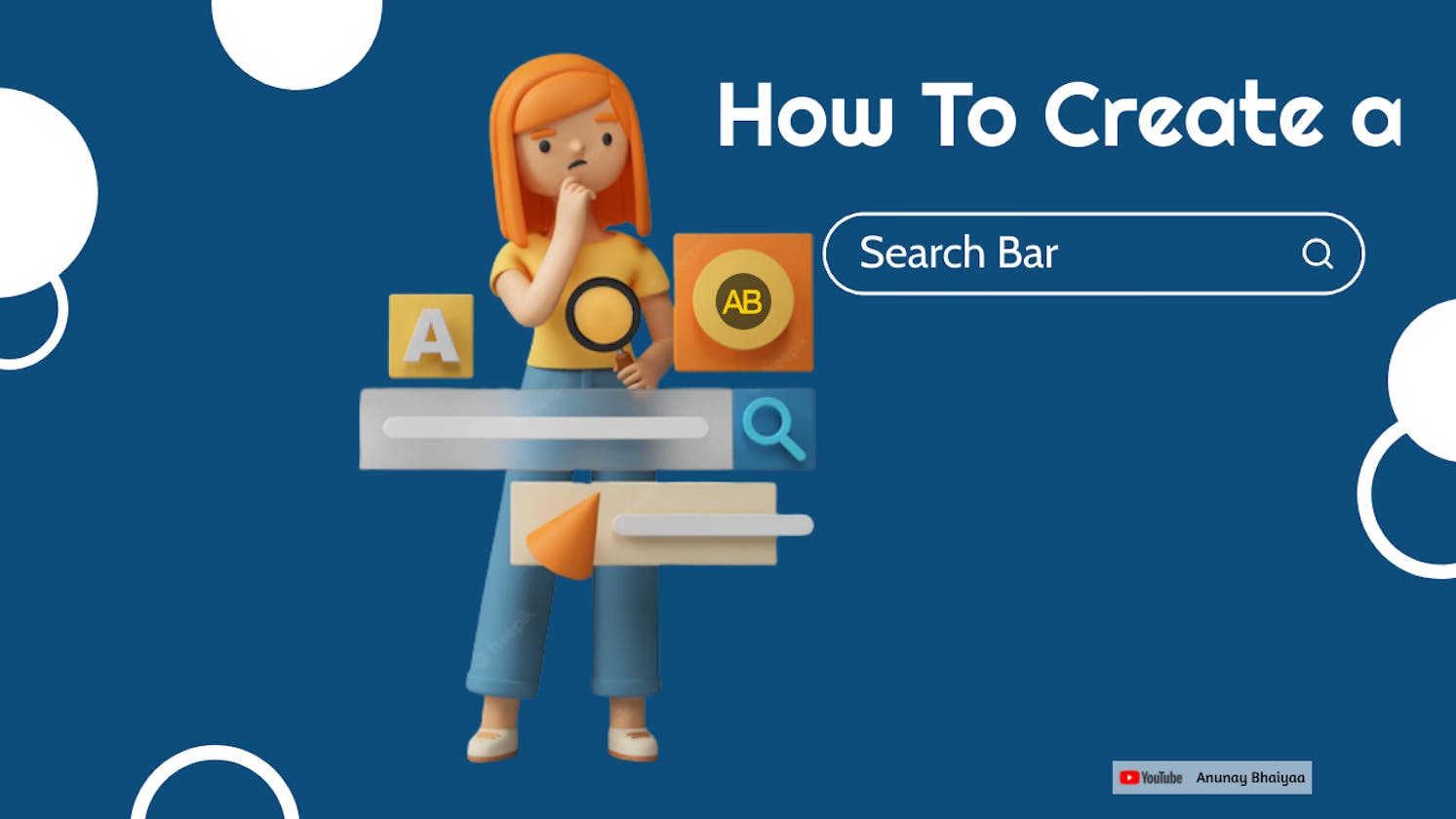 How To Create A Search Bar using HTML, CSS & JS