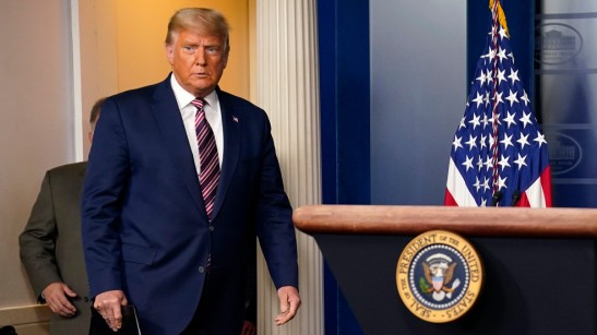 Trump About To Address The Public