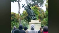 Christian Statue Comes Down
