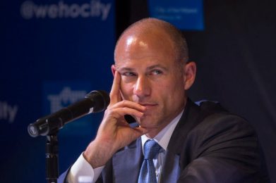 WEST HOLLYWOOD, CA - JULY 26: Attorney Michael Avenatti participates in a city-sponsored panel discussion on July 26, 2018 in West Hollywood, California. During the discussion, Avenatti announced that he is representing three more women who will come forth to claim they were paid by Donald Trump, AMI Entertainment and Michael Cohen to remain silent. Avenatti represents Stormy Daniels in her lawsuit against President Trump over a $130,000 payment to silence her about an alleged affair with Trump. (Photo by David McNew/Getty Images)